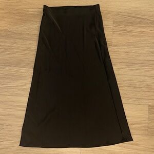 Zara Black A-Line Skirt low rise